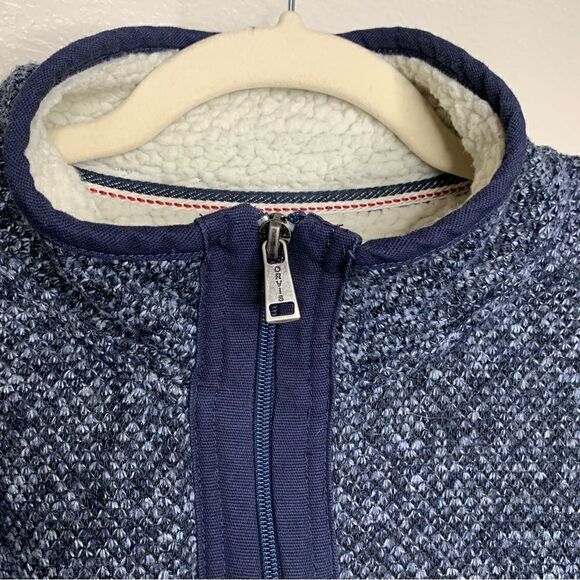 Orvis Men’s Size Medium Fleece Sherpa Lined Pullover Sweater - Picture 4 of 13